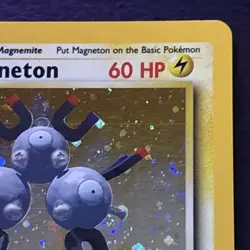 Magneton 9/130 Pokemon TCG Base Set 2 Holo Foil Rare Card Lightly Played LP - Image 3