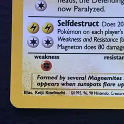 Magneton 9/130 Pokemon TCG Base Set 2 Holo Foil Rare Card Lightly Played LP - Image 5