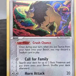 Pokemon TCG Tauros EX Crystal Guardians 12/100 Holo Foil Rare 2006 LP ⭐ - Image 2