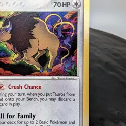 Pokemon TCG Tauros EX Crystal Guardians 12/100 Holo Foil Rare 2006 LP ⭐ - Image 4