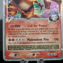 Pokemon Charizard G LV.X DP45 SP Promo Holo Diamond Pearl 2009 HP/Damaged🔥 - Image 2
