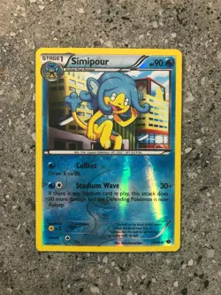 Pokemon TCG Cards Simipour 29/99 Next Destinies Reverse Holo Rare NM - Image 1