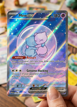 Custom made ~~ Mew EX Shiny Bubble Mew Pokemon Card Collectible Gift/Display - Image 1