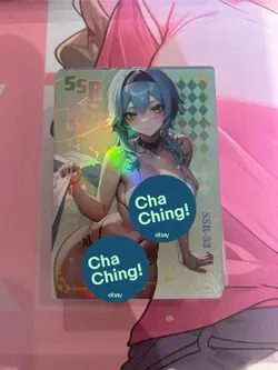 WAIFU Love Diary SSR 33 Eula Rare card. Goddess Story Sexy Anime Girl - Image 1