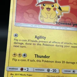 Ash's Pikachu SM109 Black Star Promo Pokemon Card - Image 3