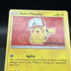 Ash's Pikachu SM109 Black Star Promo Pokemon Card - Image 4