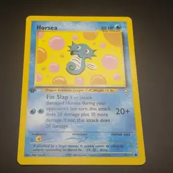 Horsea 62/111 - 1ST EDITION - Neo Genesis - VINTAGE WOTC Pokemon Card - LP - Image 1