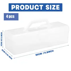 Trading Card Storage Box Clear Plastic Card Box Set Fit 600-1000 Plus Portabl... - Image 2