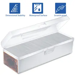 Trading Card Storage Box Clear Plastic Card Box Set Fit 600-1000 Plus Portabl... - Image 3