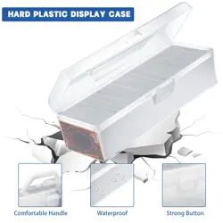 Trading Card Storage Box Clear Plastic Card Box Set Fit 600-1000 Plus Portabl... - Image 4