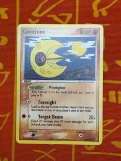 POKEMON TCG LUNATONE 36/107 NON HOLO UNCOMMON EXCELLENT EX DEOXYS - Image 1