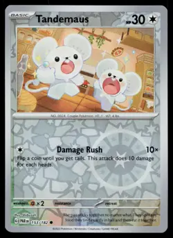 Tandemaus Common Reverse Holo Paradox Rift PAR 153/182 Pokemon NM 2023 - Image 1