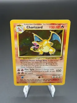 Vintage Charizard 4/130 Holo Base Set 2 - Sweet FIRE SWIRL - LP/MP Pokemon Card - Image 5