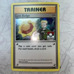 Trainer Gym Badge Lt. Surge - XY205 - League Promo NM Promo Pokemon NM - Image 1