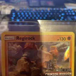 Pokemon Card Regirock SM74 Black Star Promo Rare Holo NM Crimson Invasion 2017 - Image 5
