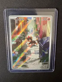 Pokemon Litleo 139/132 ME01 Mega Evolution Rare Holo Eng 70 HP - Image 1