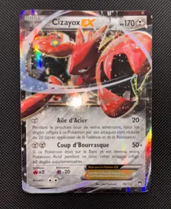 Carte Pokemon : Cizayox EX 76/122 Ultra Rare XY Rupture Turbo 2016 FR Near Mint - Image 1