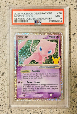 *PSA 9* 2021 Pokemon Celebrations Mew EX Holo Classic Collection EN 88/92 - Image 1