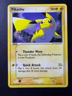Pikachu 78/110 Common Holon Phantoms LP Pokemon Card - Image 1