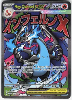 Pokemon Mega Charizard X ex 023 Holo Promo ME: Mega Evolution Promo Pokemon A - Image 1