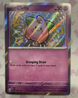 The Pokemon Company Pokemon TCG Cleffa 150/091 Paldean Fates Shiny Rare Holo - Image 1