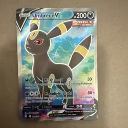 Pokemon Umbreon V 188/203 SWSH07 Evolving Skies Full Art Ultra Rare Holo 200 HP - Image 1