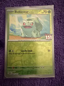 Pokemon TCG Bulbasaur 001/165 Sealed Promo Stamp Scarlet Violet 151 - Image 1
