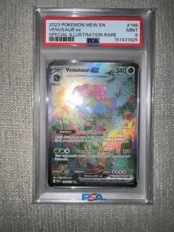 Pokemon PSA 9 Venusaur Ex #198 MEW 151 Special Illustration Rare 2023 English - Image 1