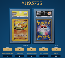 2001 POKEMON JAPANESE EXPEDITION 1ST EDITION #023 CUBONE Ace Perfect 10 (POP 1) - Image 1