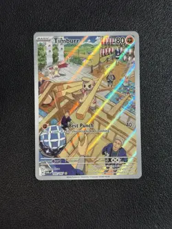 Timburr - 183/167 - Twilight Masquerade - NM - Pokemon - Read Desc. - Image 1