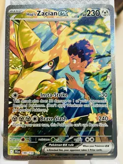 Pokemon TCG: Hop's Zacian ex 186/159 Sv09: Journey Together Holo - Image 2