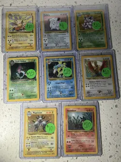 HUGE VINTAGE POKEMON HOLOFOIL LOT BASE SET, TEAM ROCKET, FOSSIL, LOT OF 25 - Image 5