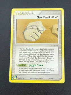 Claw Fossil LP 90/100 Common Sandstorm Pokemon - Image 1
