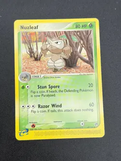 Nuzleaf LP 49/100 Uncommon Sandstorm Pokemon - Image 1