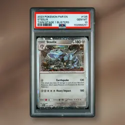 Steelix PSA 10 Cosmos Paradox Rift 125/182 EXCLUSIVE Blister Promo Pokemon Card - Image 1