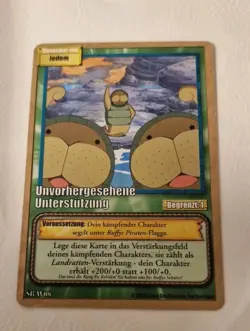 One Piece Karte SB-W08 Unvorhergesehene Unterstutzung - Image 1