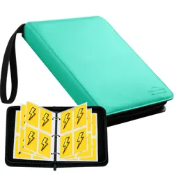 Baseball Card Binder with Sleeves, Sports Card Binder Collectible Trading Car... - Image 2