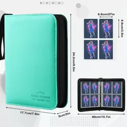 Baseball Card Binder with Sleeves, Sports Card Binder Collectible Trading Car... - Image 4