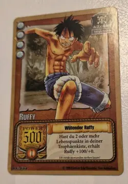 One Piece Karte HOLO RG-C01 Ruffy Wutender Ruffy - Image 1