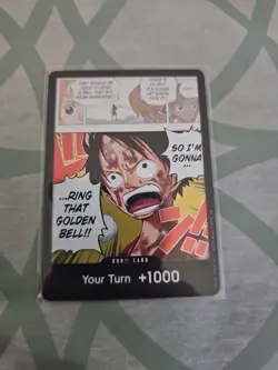 One Piece CCG Don!! Foil Card Luffy Ring That Bell Standard English Regular - Image 1