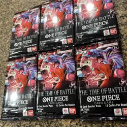 One Piece TCG OP16 The Time of Battle 6x Booster Packs English - Image 4