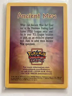 Pokemon Ancient Mew Holo TCG Card 2000 Movie Promo, Brand New, Sealed - Image 1