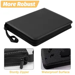 9 Pocket Card Binder, Premium Zip Trading Card Binder, 720 Double Sided Pocke... - Image 2