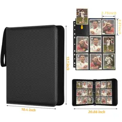 9 Pocket Card Binder, Premium Zip Trading Card Binder, 720 Double Sided Pocke... - Image 4