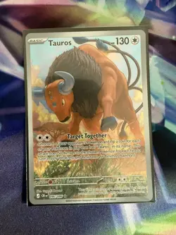 Pokemon 2026 Tauros 096/086 Chaos Rising Full Art Holo English 130 HP - Image 1