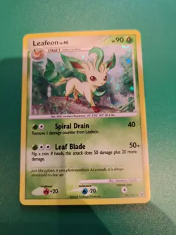 Pokemon TCG Leafeon Majestic Dawn 24/100 Holo Rare Exclusive 2008 Nintendo - LP - Image 1