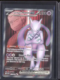 Team Rocket's Mewtwo EX 2025 Pokemon Destined Rivals DRI 213/182 Ultra Rare - Image 1