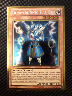 Yu-Gi-Oh! Donnerkonig Rai-Oh, PGLD-DE075, Gold Rare, 2. Auflage, Deutsch, NM - Image 1