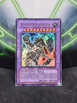 Yugioh Ultimate Ancient Gear Golem LODT-EN043 Ultra Rare OG Print LP - Image 1