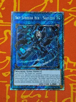 YUGIOH SKY STRIKER ACE - SHIZUKU PLATINUM SECRET RARE 1ST NM RA03-EN043 - Image 1
